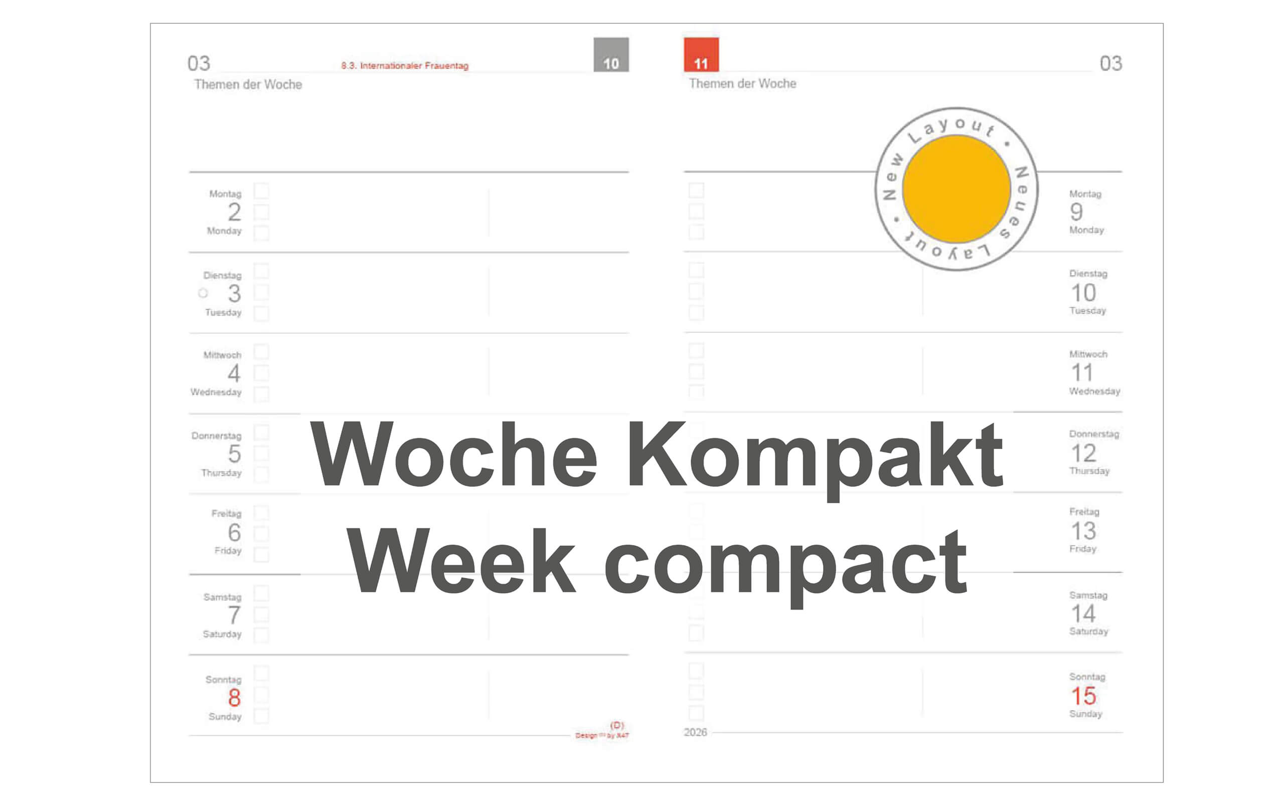 Wochenkalender Kompakt