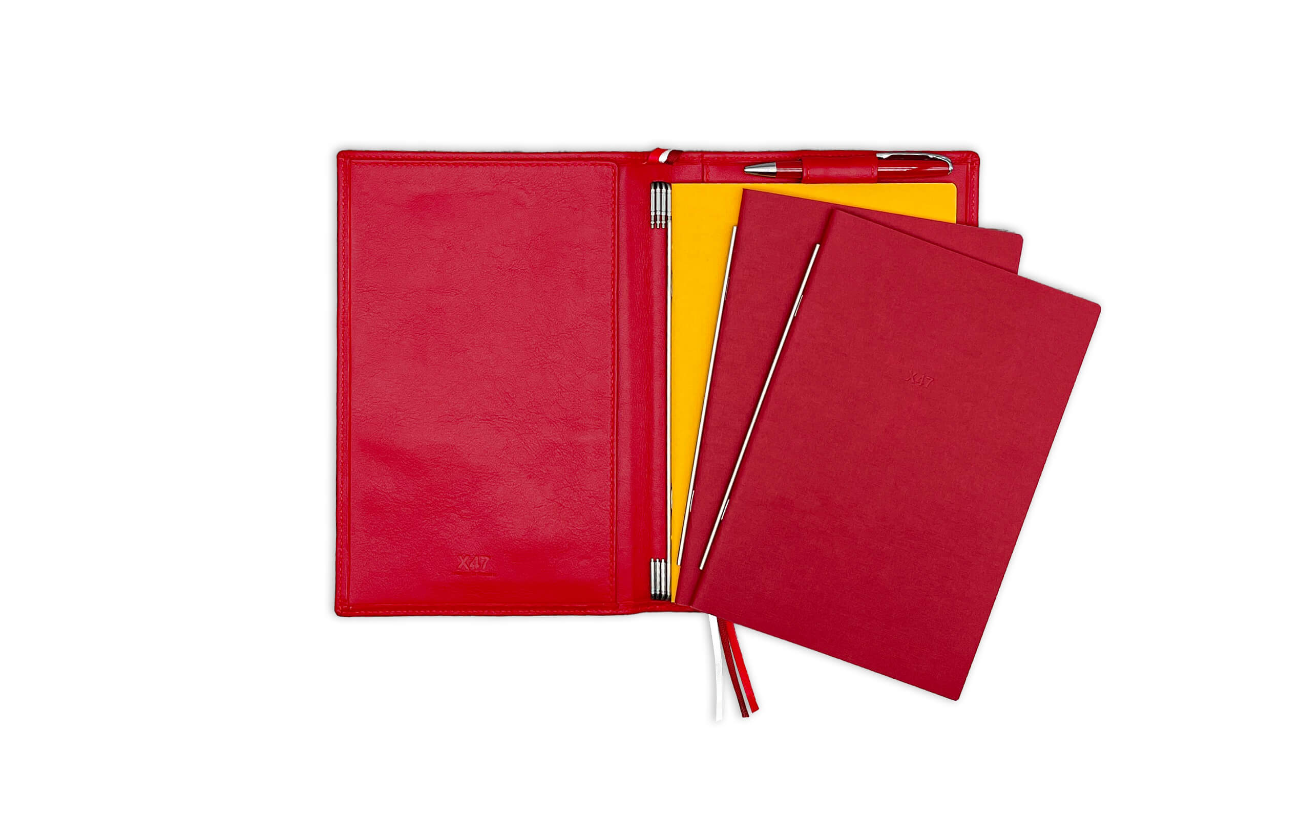 X47 KOMPLETT PAKET A5 SLIMLINE A5 Classic, glatt, rot
