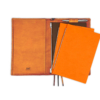 X47 KOMPLETT PAKET A5 SLIMLINE A5 Premium Leder, natur, cognac