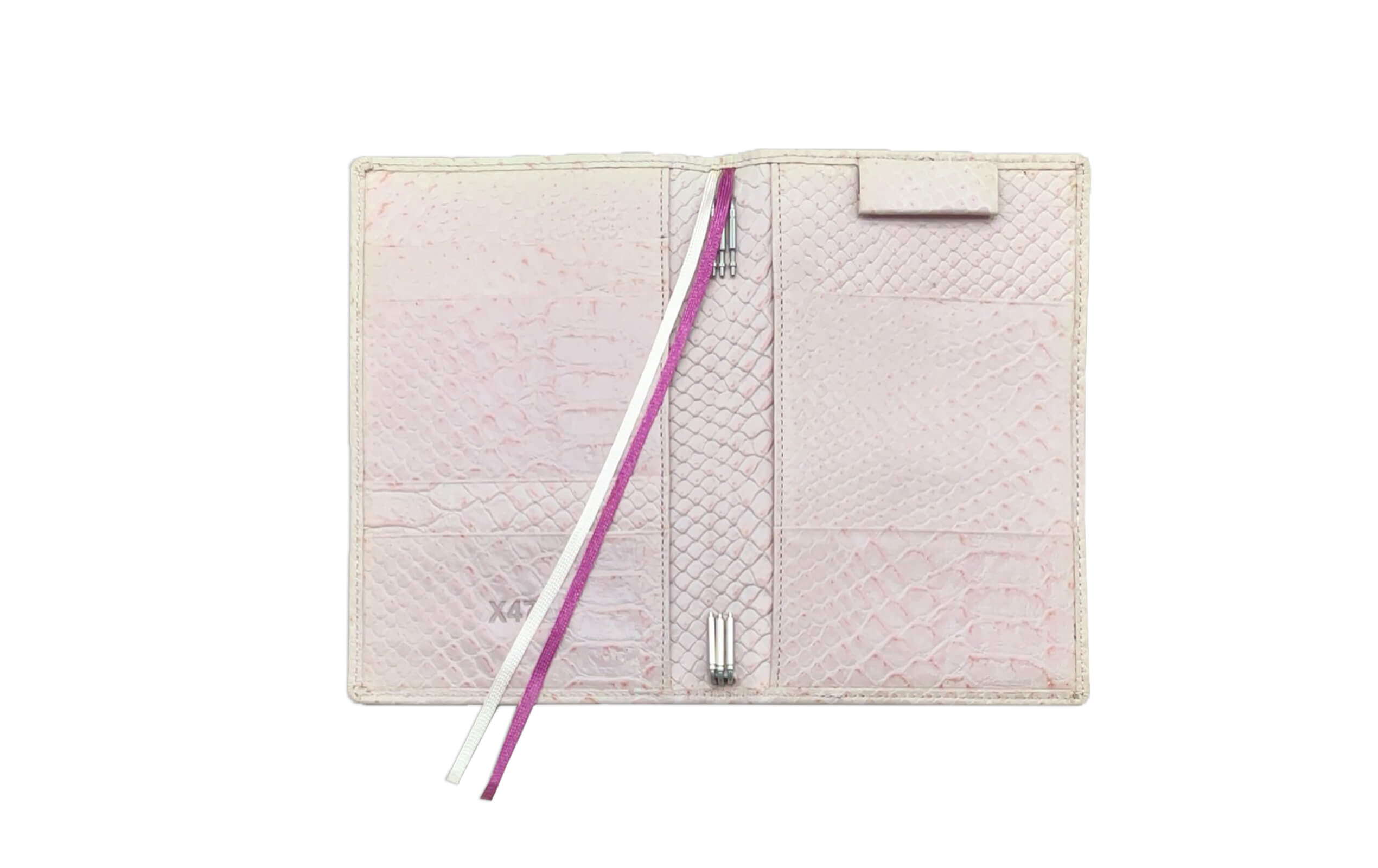 TIMER A6, Echsenprägung beige-rosa