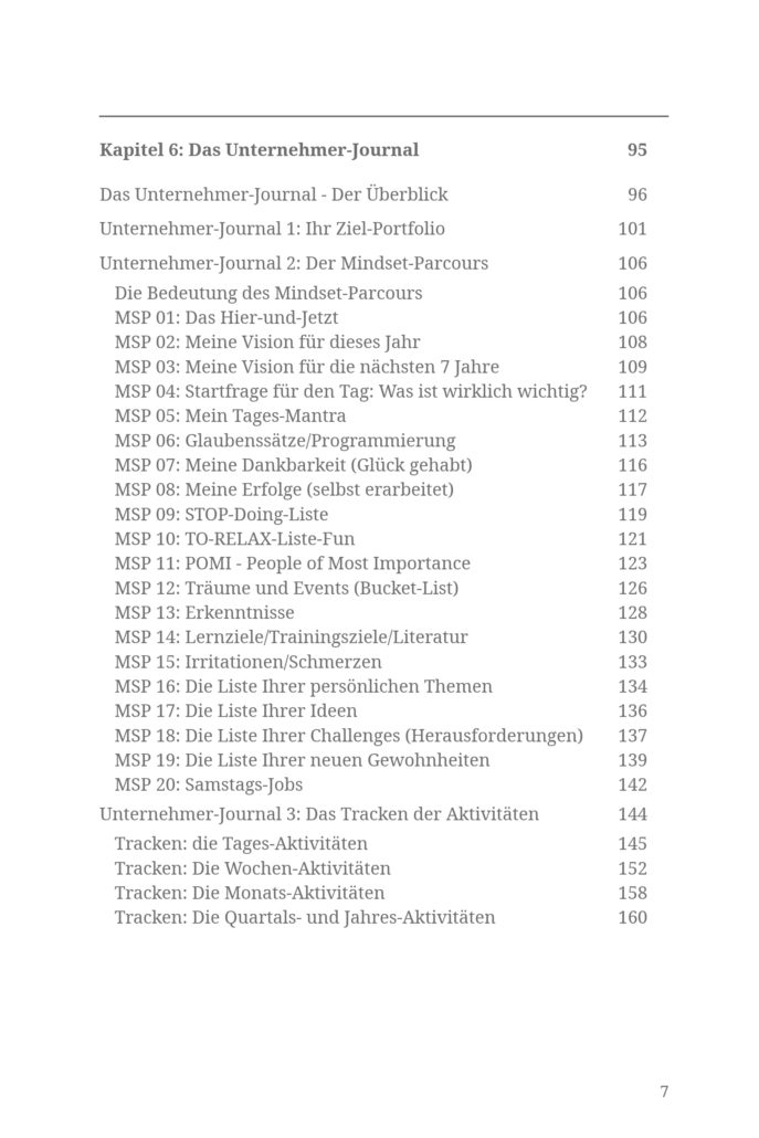 Selbstführung für Unternehmer
Gliederung zum Buch: Erfolg durch Selbstführung 1 In 10 Minuten zu Erfolg, Ruhe und Gelassenheit
