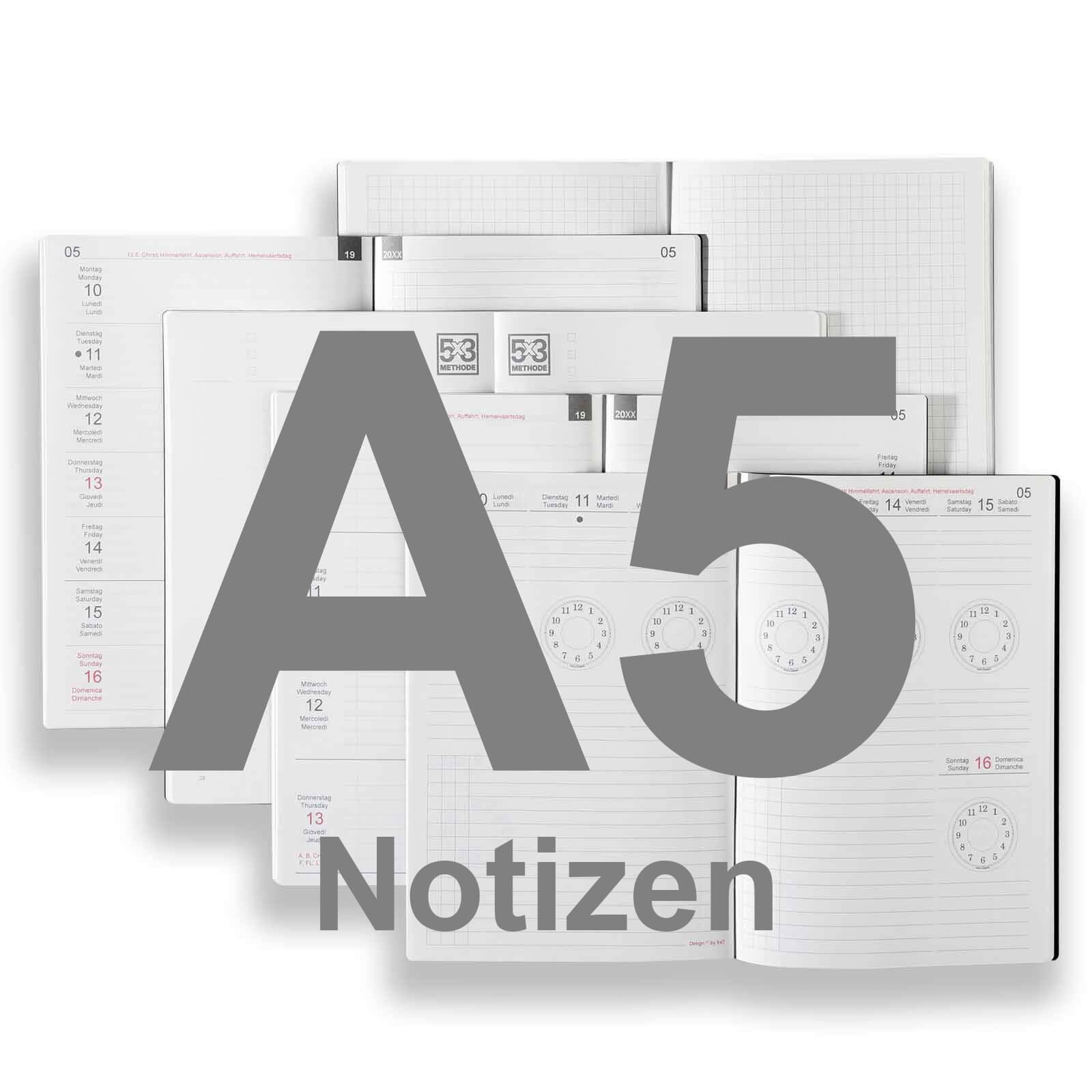 Notizen und Faltplaner A5 (L) &bull; X47 Terminkalender